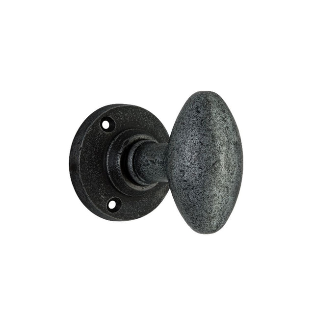 Spira Brass Door Furniture N/A / Pewter / Mortice Knobs Spira Brass - Oval Door Knobs Pewter