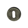 Spira Brass Door Furniture N/A / Pewter / Mortice Key Profile Escutcheons Spira Brass - Oval Standard Escutcheon Pewter