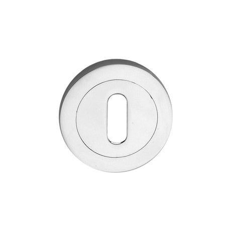 Spira Brass Door Furniture N/A / Polished Chrome / Mortice Key Profile Escutcheons Spira Brass - Oval Standard Escutcheon Polished Chrome