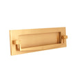 Spira Brass Door Furniture N/A / Satin Brass / Postal Knockers Spira Brass - Regency Knocker Postal Plate 250mm Satin Brass