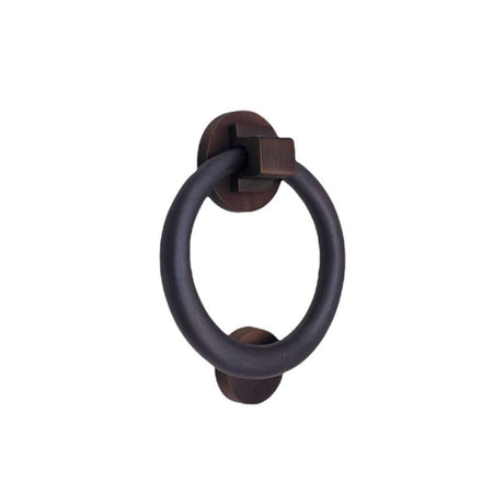 Spira Brass Door Furniture N/A / Aged Bronze / Door Knockers Spira Brass - Ring Door Knocker 110mm Aged Bronze