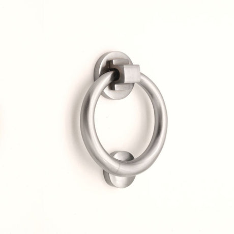 Spira Brass Door Furniture N/A / Satin Chrome / Door Knockers Spira Brass - Ring Door Knocker 110mm Satin Chrome