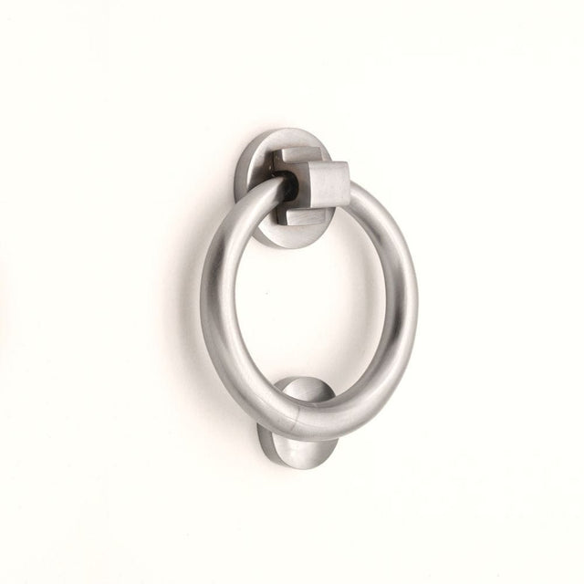 Spira Brass Door Furniture N/A / Satin Chrome / Door Knockers Spira Brass - Ring Door Knocker 110mm Satin Chrome