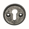 Spira Brass Door Furniture N/A / Pewter / Bathroom Turn & Release Spira Brass - Round EscutcheonPewter
