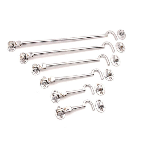 Spira Brass Door Furniture N/A / Polished Chrome / Cabin Hooks Spira Brass - Silent Cabin Hook 4" - 100mm Polished Chrome
