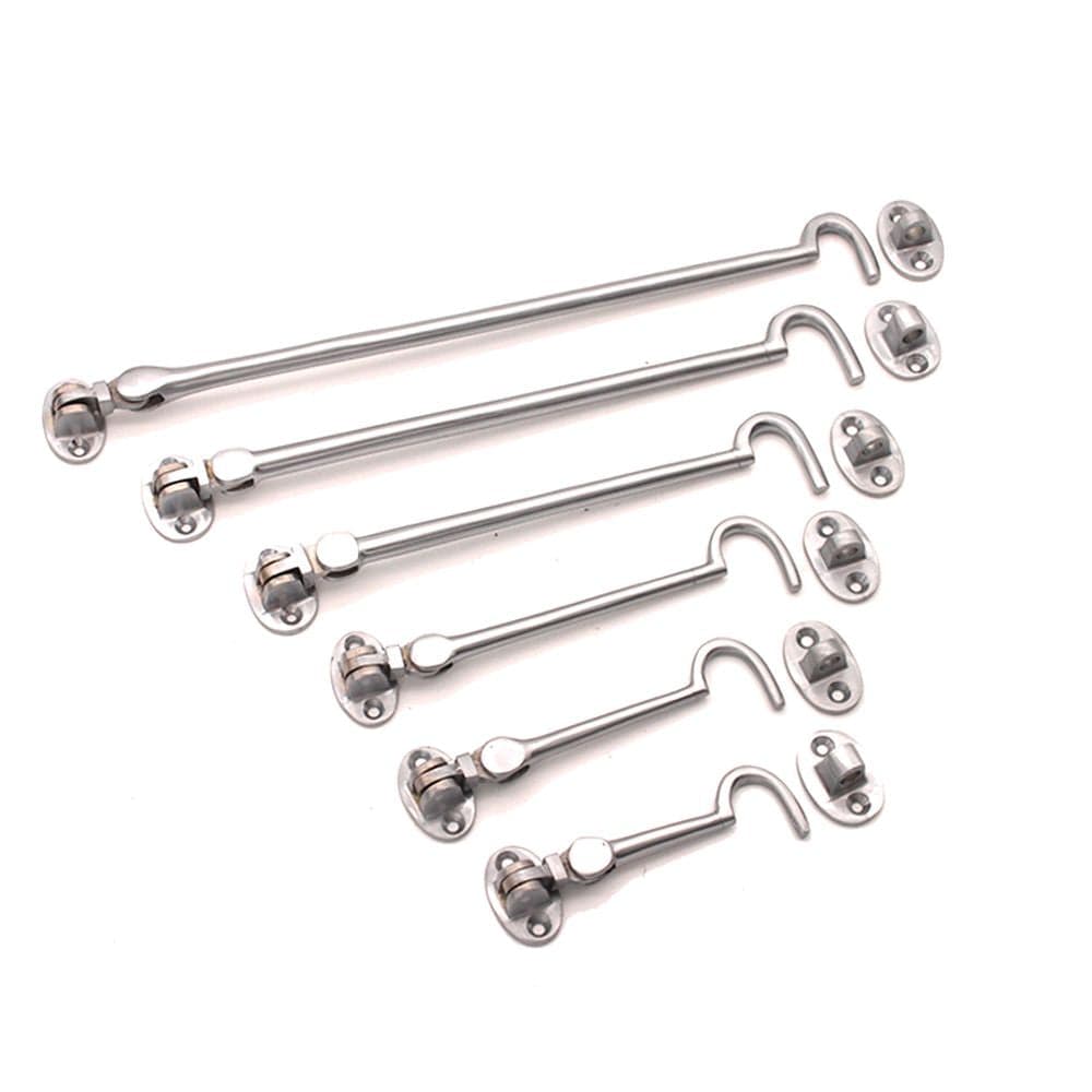 Spira Brass Door Furniture N/A / Satin Chrome / Cabin Hooks Spira Brass - Silent Cabin Hook 4" - 100mm Satin Chrome