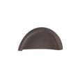 Spira Brass Cabinet Hardware N/A / Aged Bronze / Cabinet Cup Pulls Spira Brass - Slim Cup Handle Small Aged Bronze