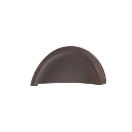 Spira Brass Cabinet Hardware N/A / Aged Bronze / Cabinet Cup Pulls Spira Brass - Slim Cup Handle Small Aged Bronze