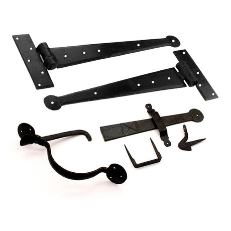 Spira Brass Door Furniture N/A / Beeswax / Door Hardware Kit Spira Brass - Standard Handforged Kit (12") - Penny End Beeswax