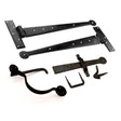 Spira Brass Door Furniture N/A / Beeswax / Door Hardware Kit Spira Brass - Standard Handforged Kit (15") - Penny End Beeswax