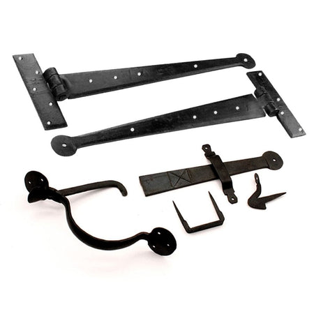 Spira Brass Door Furniture N/A / Beeswax / Door Hardware Kit Spira Brass - Standard Handforged Kit (15") - Penny End Beeswax