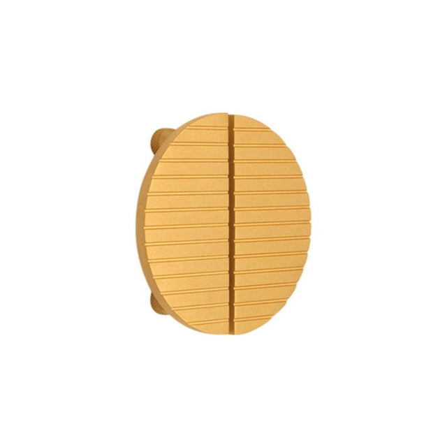 Spira Brass Cabinet Hardware N/A / Satin Brass / Cabinet Pull Handles Spira Brass - Striped Half Moon Door Handles Satin Brass Small