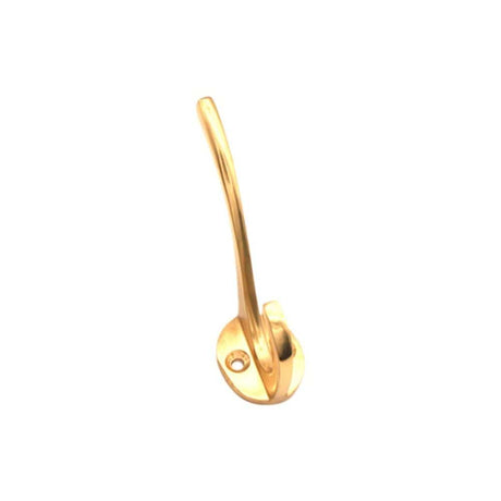 Spira Brass Accessories N/A / Polished Brass / Single Coat Hooks Spira Brass - Victorian Coat Hook 115mm Polished Brass
