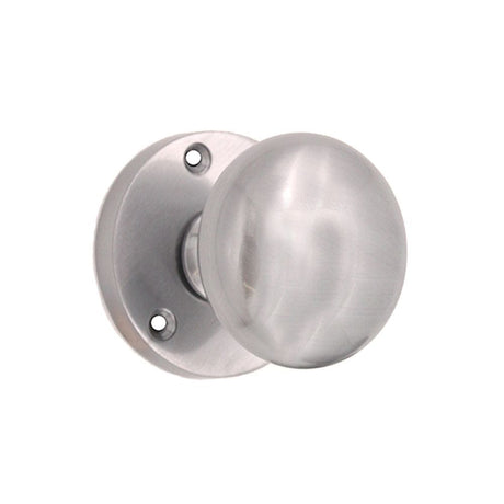 Spira Brass Door Furniture N/A / Satin Chrome / Mortice Knobs Spira Brass - Victorian Door Knob Satin Chrome