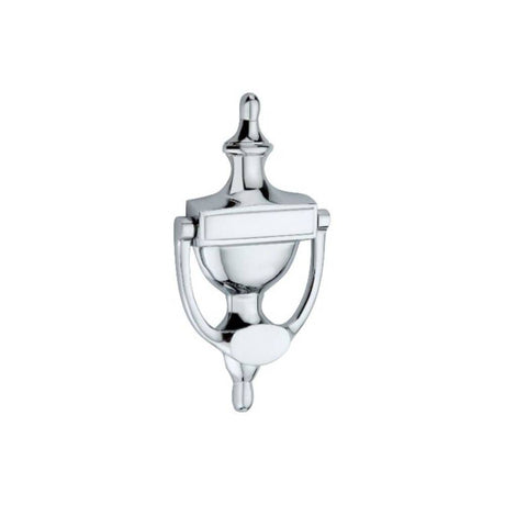 Spira Brass Door Furniture N/A / Polished Chrome / Door Knockers Spira Brass - Victorian Door Knocker 150mm Polished Chrome