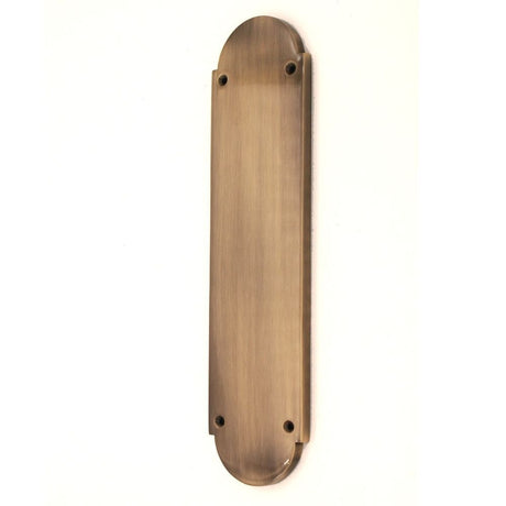Spira Brass Door Furniture N/A / Antique Brass / Finger Plates Spira Brass - Victorian Half Round Finger Plate 300mm Antique Brass