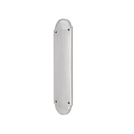 Spira Brass Door Furniture N/A / Satin Chrome / Finger Plates Spira Brass - Victorian Half Round Finger Plate 300mm Satin Chrome