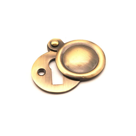 Spira Brass Door Furniture N/A / Antique Brass / Mortice Key Profile Escutcheons Spira Brass - Victorian Key hole Covered Antique