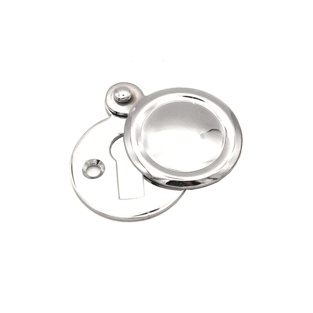 Spira Brass Door Furniture N/A / Polished Chrome / Mortice Key Profile Escutcheons Spira Brass - Victorian Key hole Covered Polished Chrome