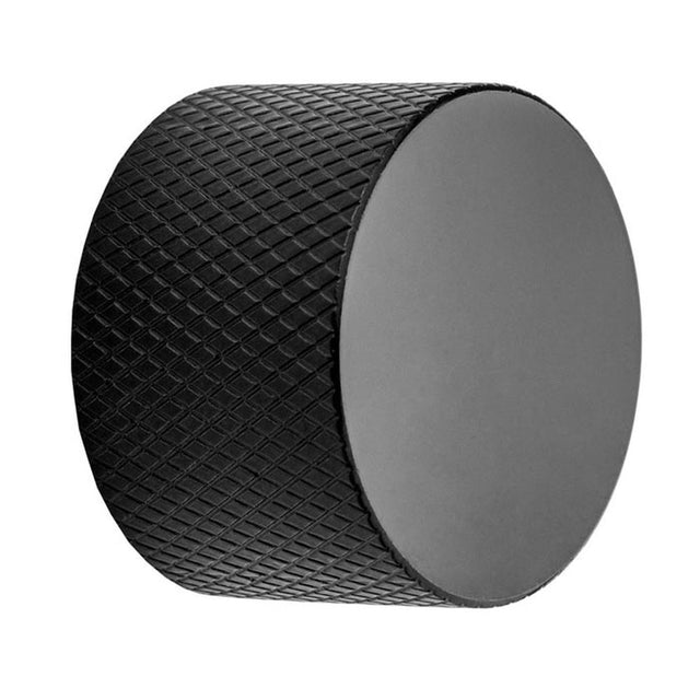 This is an image showing Knurled Dimmer Knob Only - Matt Black spkdimmb available to order from trade door handles, quick delivery and discounted prices.