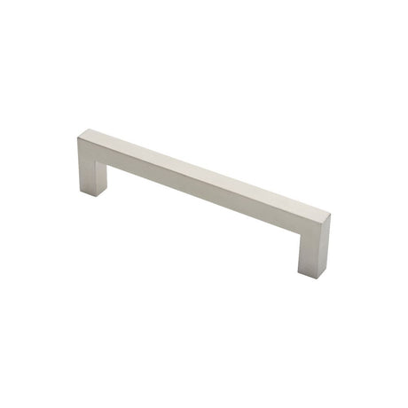 This is an image of a Eurospec - Square Mitred Pull Handle - Satin Stainless Steel that is availble to order from Trade Door Handles in Kendal.