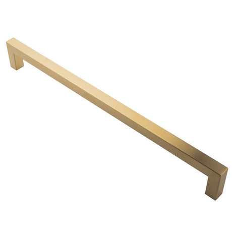 This is an image of a Carlisle Brass - Square Mitred Pull Handle - Satin PVD that is availble to order from Trade Door Handles in Kendal.