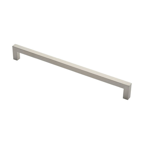 This is an image of a Eurospec - Square Mitred Pull Handle - Satin Stainless Steel that is availble to order from Trade Door Handles in Kendal.