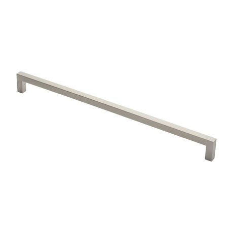 This is an image of a Eurospec - Square Mitred Pull Handle - Satin Stainless Steel that is availble to order from Trade Door Handles in Kendal.