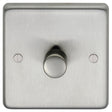 This is an image showing Eurolite Stainless Steel 1 Gang Dimmer - Satin Stainless Steel sss1d400 available to order from trade door handles, quick delivery and discounted prices.