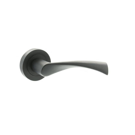 STATUS Door Furniture Matt Black / Round Rose STATUS Colorado Lever on Round Rose - Matt Black