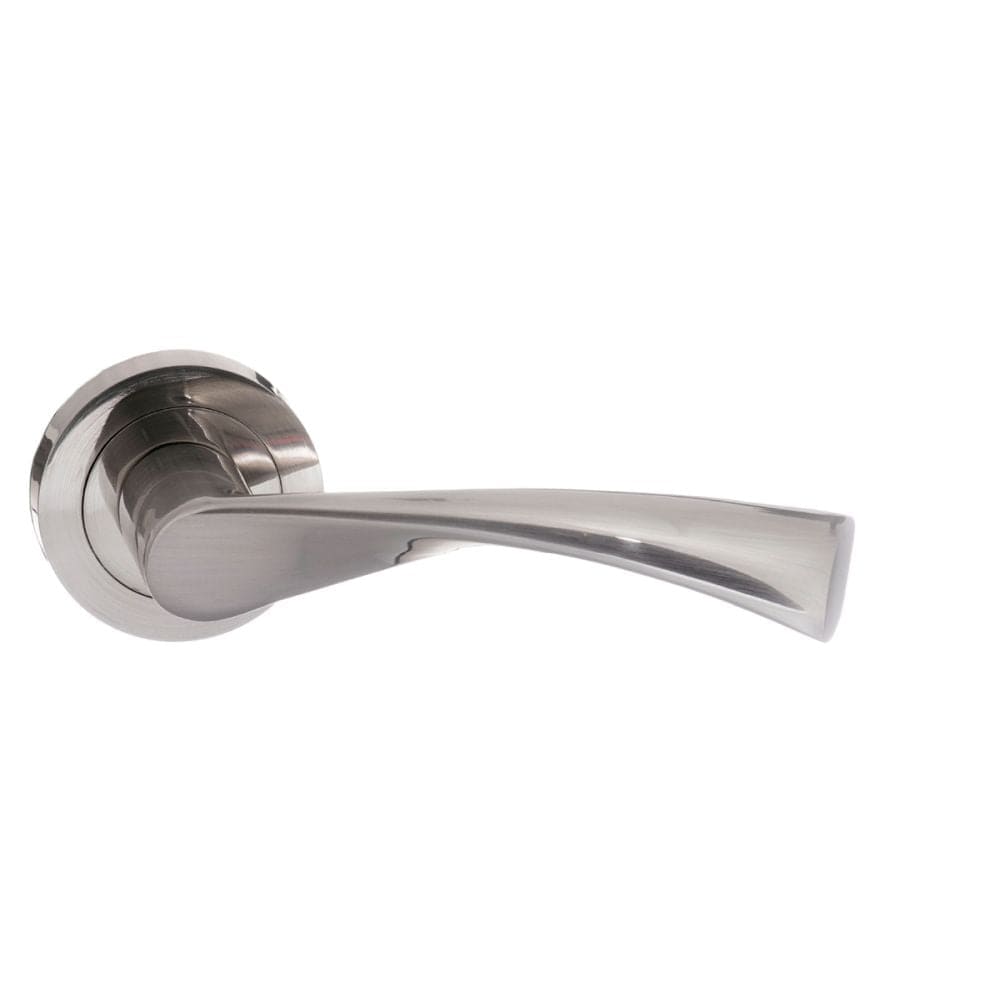 STATUS Door Furniture Satin Nickel / Round Rose STATUS Colorado Lever on Round Rose - Satin Nickel