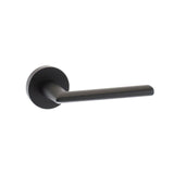 STATUS Door Furniture Matt Black / Round Rose STATUS Georgia Lever on Round Rose - Matt Black