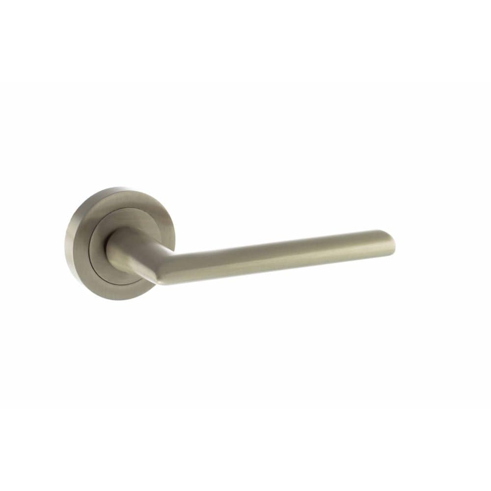 STATUS Door Furniture Satin Nickel / Round Rose STATUS Georgia Lever on Round Rose - Satin Nickel