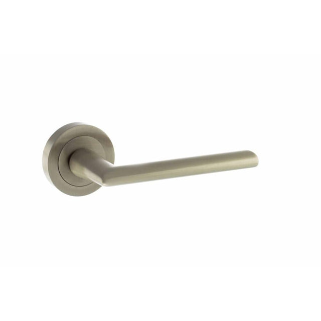STATUS Door Furniture Satin Nickel / Round Rose STATUS Georgia Lever on Round Rose - Satin Nickel