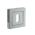 STATUS Door Furniture Polished Chrome / Mortice Key Profile Escutcheons STATUS Key Escutcheon on S4 Square Rose - Polished Chrome
