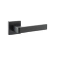 STATUS Door Furniture Matt Black / Square Rose STATUS Montana Designer Lever on S4 Square Rose - Matt Black