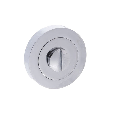 STATUS Door Furniture Polished Chrome / No STATUS WC Turn and Release on Round Rose - Polished Chrome