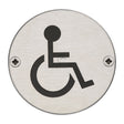 Steel Line Door Furniture Satin Stainless Steel / Signs Steel Line Disabled Symbol Satin Stainless Steel finish