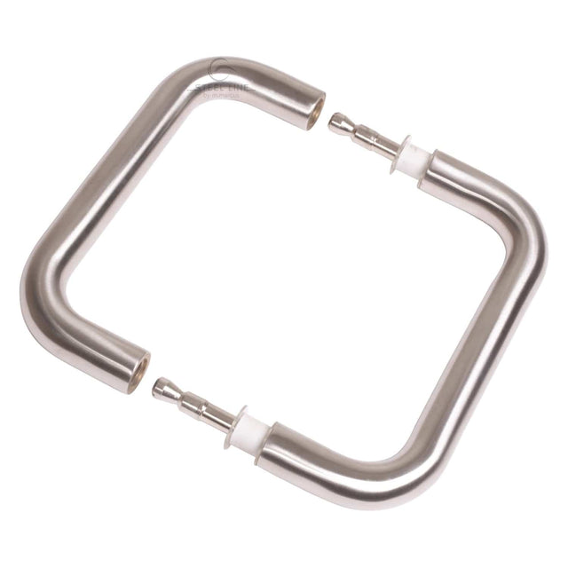Steel Line Door Furniture Satin Stainless Steel / Back to Back Fixing Pack Steel Line Door Pull Handle Back to Back 225mm Satin Stainless Steel finish