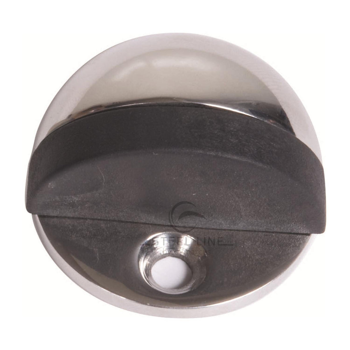 Steel Line Door Furniture Polished Stainless Steel / Floor Door Stop Steel Line Shielded Door Stop Polished Stainless Steel Finish