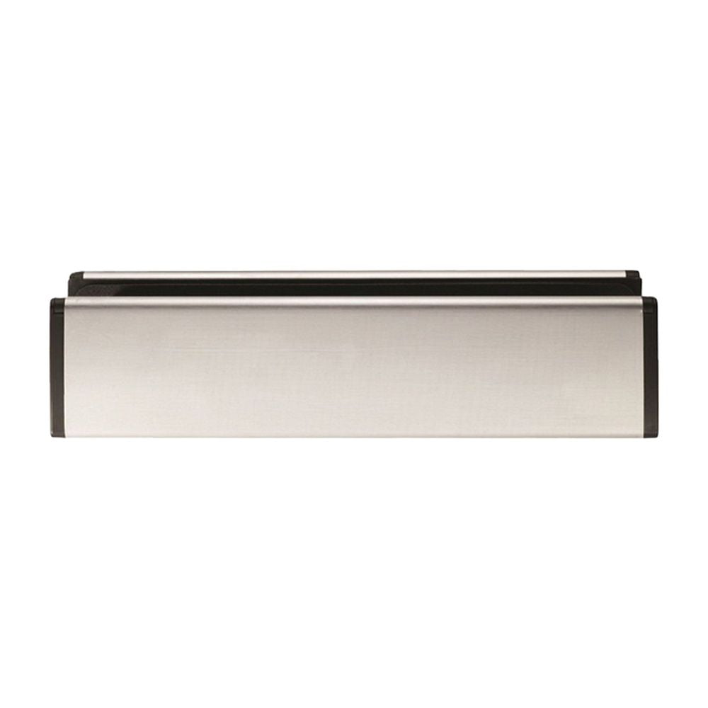 This is an image of a Eurospec - Sleeved Letter Plate - Satin Stainless Steel that is availble to order from Trade Door Handles in Kendal.