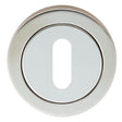 This is an image of a Eurospec - Steelworx SWL Escutcheon - Bright Stainless Steel that is availble to order from Trade Door Handles in Kendal.