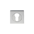 This is an image of a Serozzetta - Square Euro Profile Escutcheon - Polished Chrome that is availble to order from Trade Door Handles in Kendal.