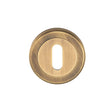 This is an image of a Serozzetta - Standard Profile Escutcheon - Antique Brass that is availble to order from Trade Door Handles in Kendal.