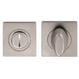 This is an image of a Serozzetta - Square Turn and Release - Satin Chrome that is availble to order from Trade Door Handles in Kendal.