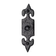 The Tudor Collection Door Furniture Antique Black / Fleur de lys Bell Push The Tudor Collection - Bell Push Black Iron