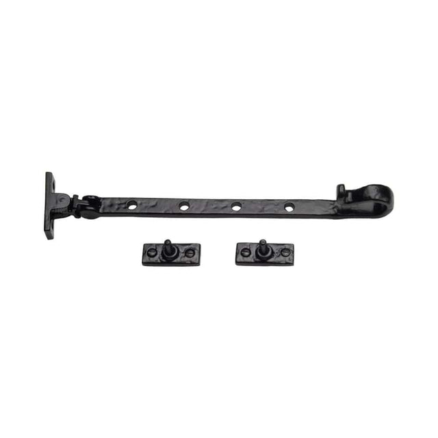 The Tudor Collection Window Furniture Antique Black / 10"/250mm The Tudor Collection - Casement Window Stay Shepherd's Crook Pattern 10" Black