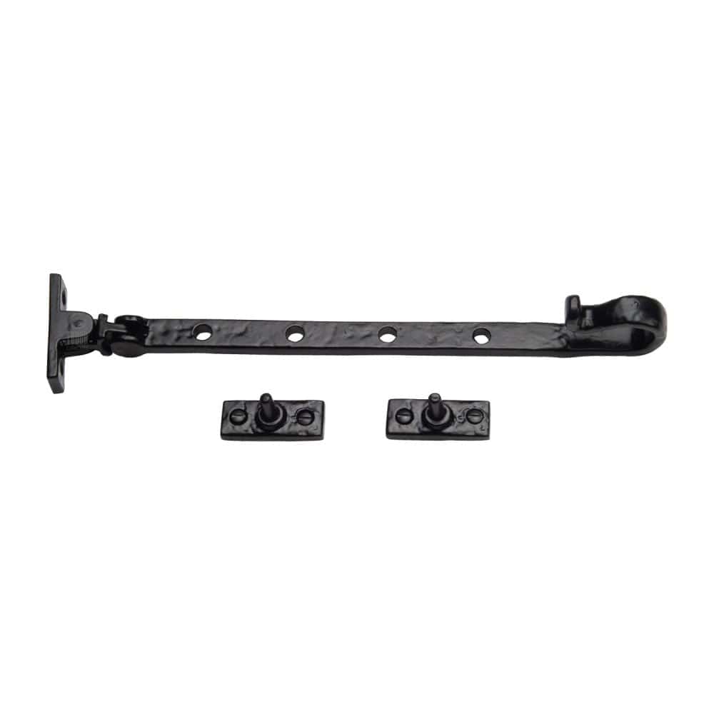 The Tudor Collection Window Furniture Antique Black / 12"/300mm The Tudor Collection - Casement Window Stay Shepherd's Crook Pattern 12" Black