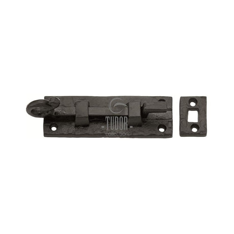 The Tudor Collection Accessories Antique Black / Cranked Surface Bolts / 75mm / 3" The Tudor Collection - Door Bolt Necked 3" Black Iron
