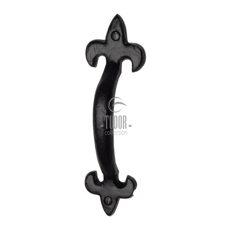 The Tudor Collection Door Furniture Antique Black / Pull Handles (Face Fix) The Tudor Collection - Door Pull Handle 6" Black Iron